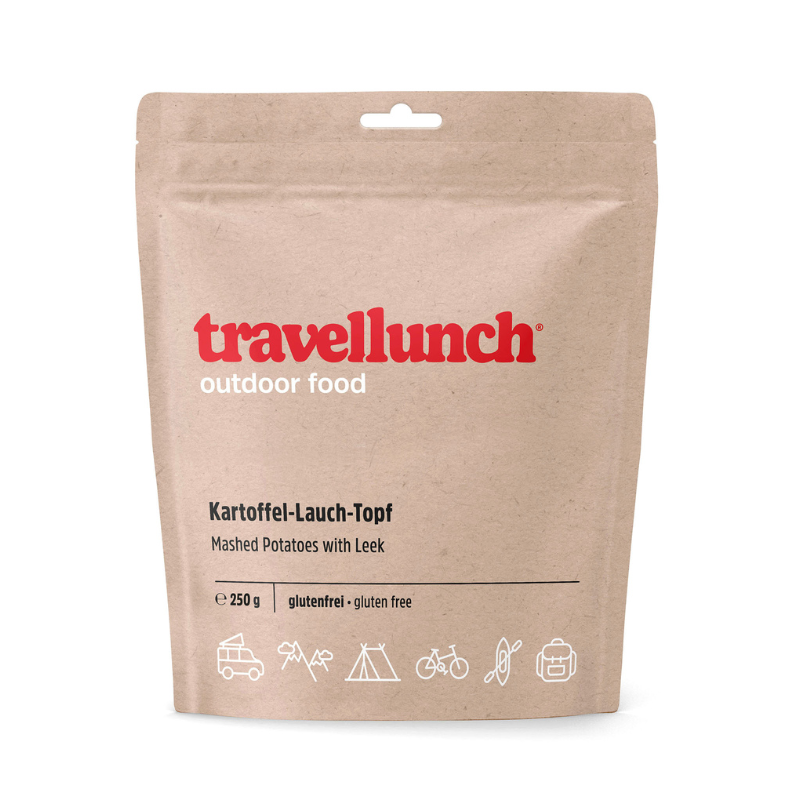 Nr.63 Travellunch bulvių košė su porais 250 g. Nr.63 Travellunch bulvių košė su porais 250 g.