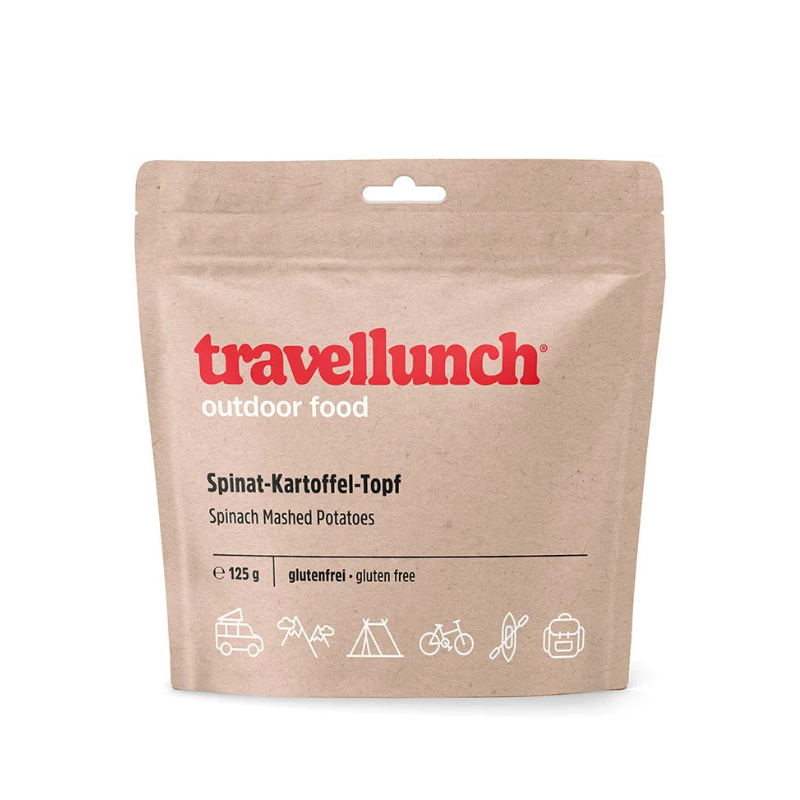 Nr.50 Maistas kelionėms Travellunch bulvių košė su špinatais 125 g. Nr.50 Maistas kelionėms Travellunch bulvių košė su špinatais 125 g.