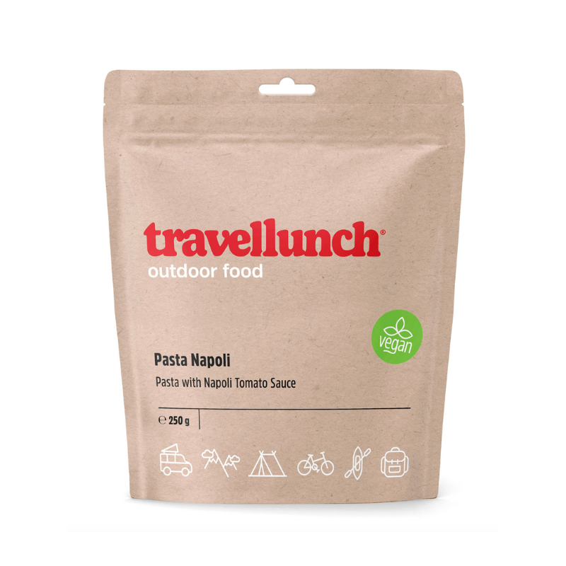 Nr.85 Maistas kelionėms Travellunch makaronai su Napoli padažu 250 g. Nr.85 Maistas kelionėms Travellunch makaronai su Napoli padažu 250 g.