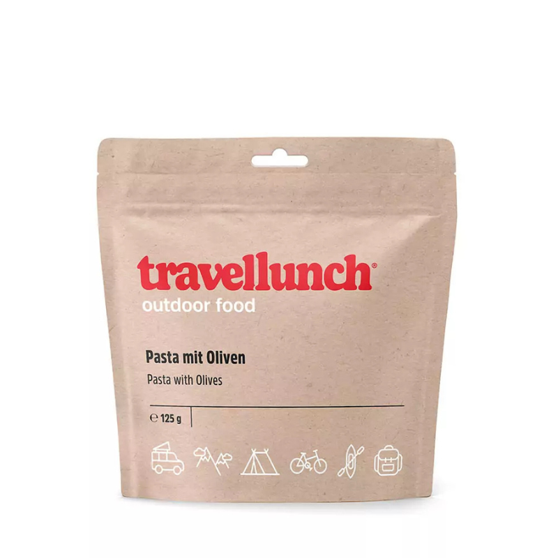 Nr.59 Maistas kelionėms Travellunch makaronai su alyvuogėmis 250 g.