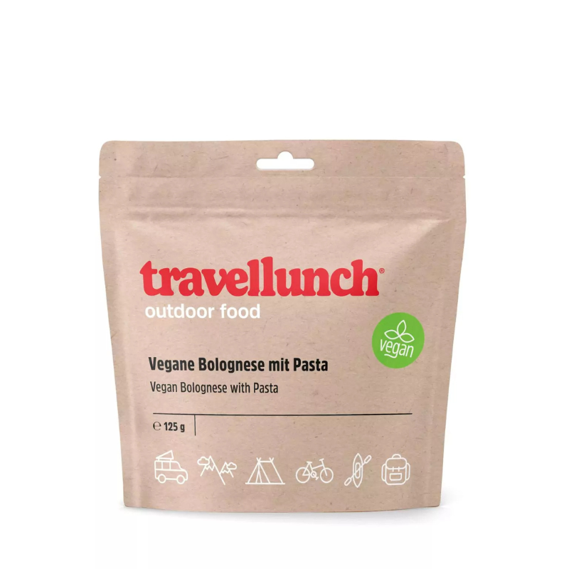 Nr.55 Maistas kelionėms Travellunch makaronai su veganišku Bolonijos padažu 250 g. Nr.55 Maistas kelionėms Travellunch makaronai su veganišku Bolonijos padažu 250 g.