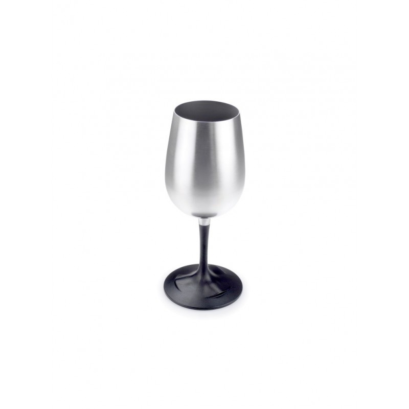 Metalinė taurė vynui GSI Outdoors Nesting Wine Glass Glacier SS
